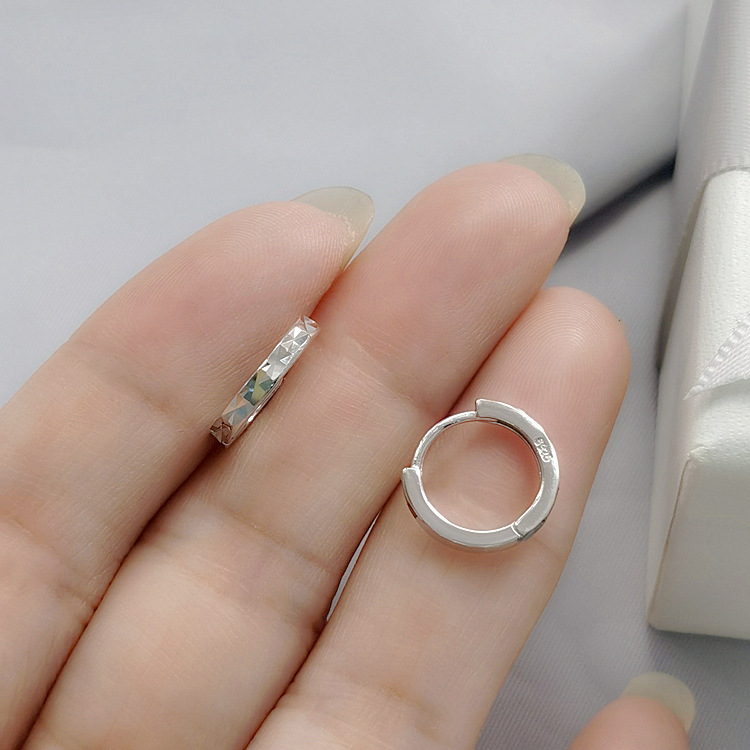 EH601778车花素银耳扣