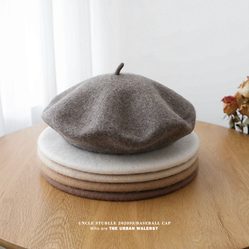 Unisex Wool beret woman retro autumn-winter everything breathable artist hat summer thin hipster woman_voghion.com