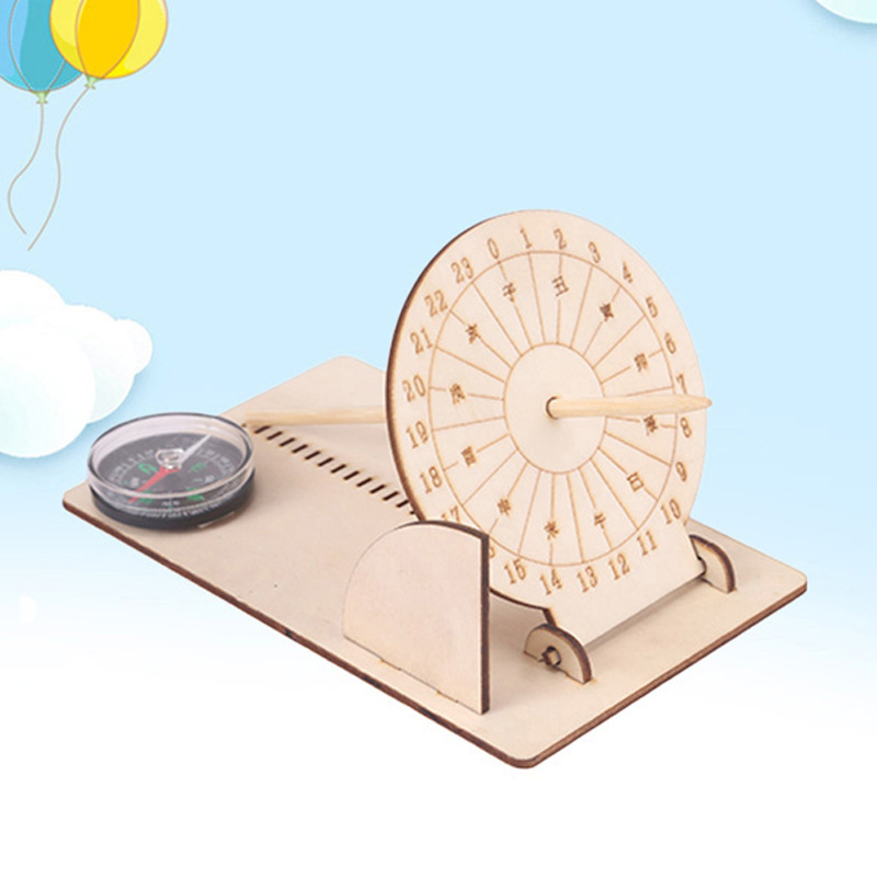 科技小制作日晷模型儿童实验材料益智steam 创客教育科普教材