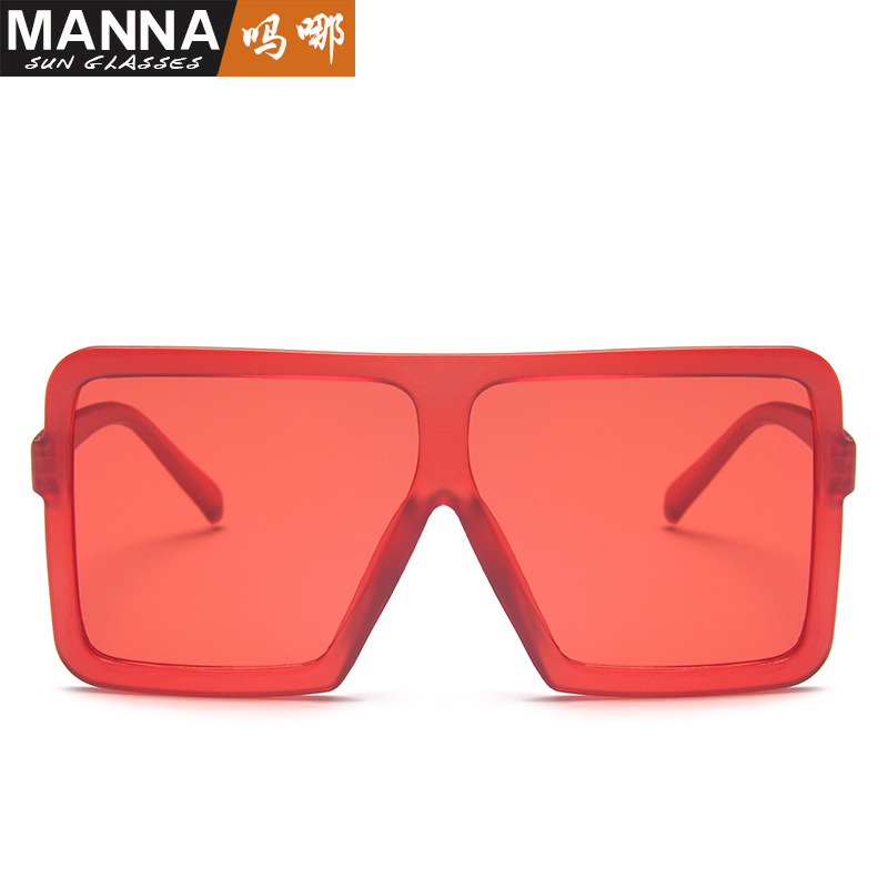 European and American new large frame sunglasses 9786 fashion trend box