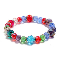 Bohemian Simple Elastic Beaded Crystal Bracelet display picture 16