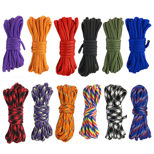 550-pound military-standard outdoor multi-functional rope nylon climbing rope seven-core paracord bracelet life-saving nylon braided rope