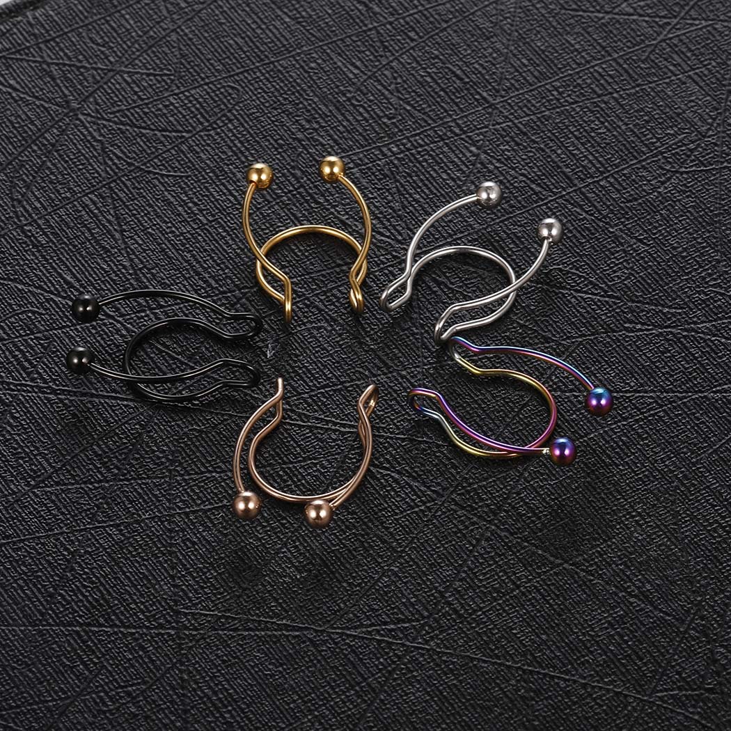 Fashion U Shape Stainless Steel Plating Nose Ring 1 Piece