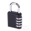 Black zinc alloy password lock large 4 -digit 4 -digit anti -theft gym locker door password hanging lock