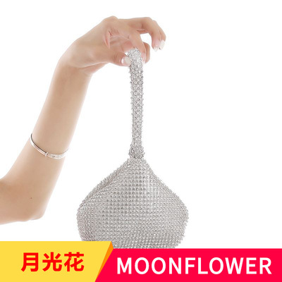 小清新水钻晚宴包跨境纯手工地雷晚装包批发手拿手拎宴会文艺包包