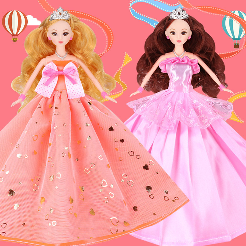 14 birthday gift a doll Toys suit Gift box Barbie Bimei Night market girl princess children Doll