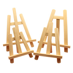 Wooden picture frame for factory wholesale, phone display stand, rounded head art easel, solid wood desktop easel