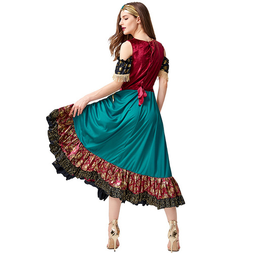 Halloween show flamenco costume STARLIGHT GYPSY stage performance fortune teller girl