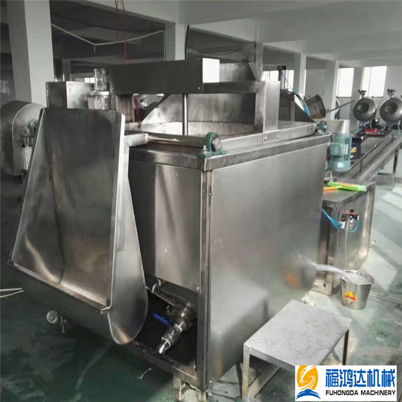 圆形框子炸芋头条油炸机厂家 小河虾油炸锅 自动出料  电油炸机