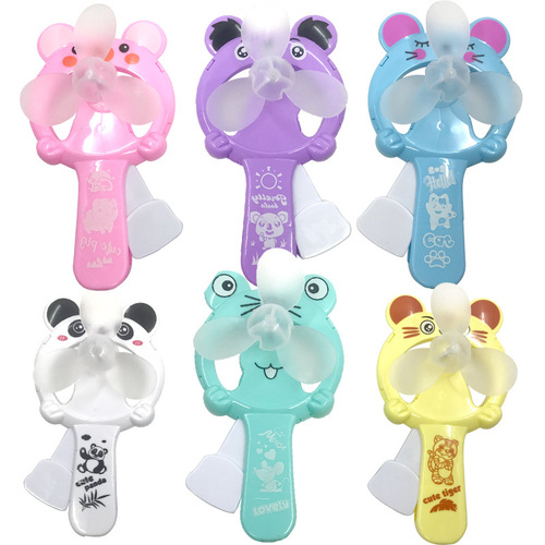  New Portable Fan Mini Hand-Pressed Cartoon Fan Summer Small Gift