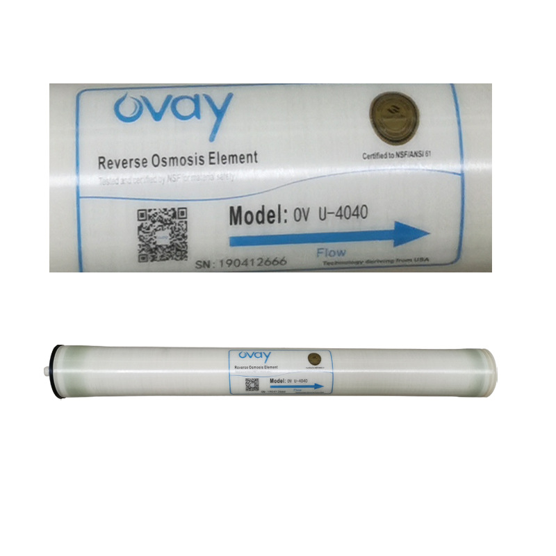 OV-U-4040国产澳维反渗透膜 工业纯水处理设备 中水回用过滤RO膜