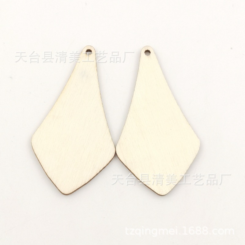 50-55mm troncos de madera con agujeros colgante decoración de madera con agujeros pendientes accesorios