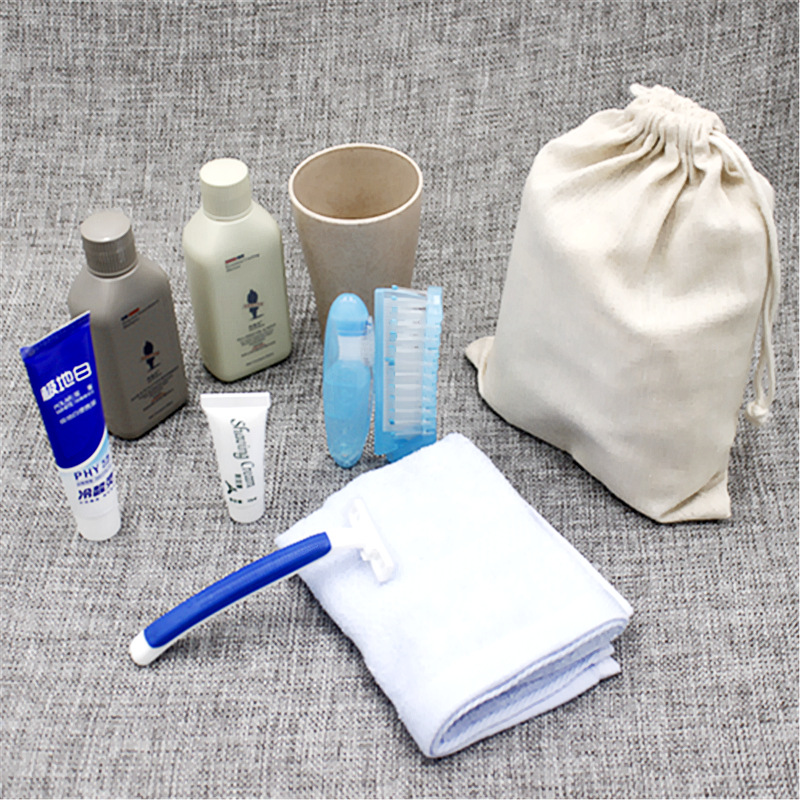 麻布抽绳袋旅游旅行洗漱用品套装创意户外出差自驾酒店洗漱套装|ms