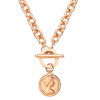 Chain stainless steel, necklace, retro coins, pendant, European style