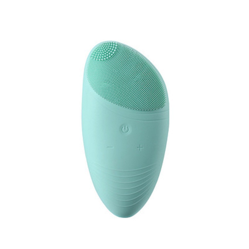 thumbnail image 1 of Cepillo De Limpieza eléctrico de Silicona,Cepillo Limpiador Facial Instrumento de Limpieza eléctrico de Silicona Masajeador limpiador facial para todas las pieles Lavable USB recargable (Verde), 1 of 3