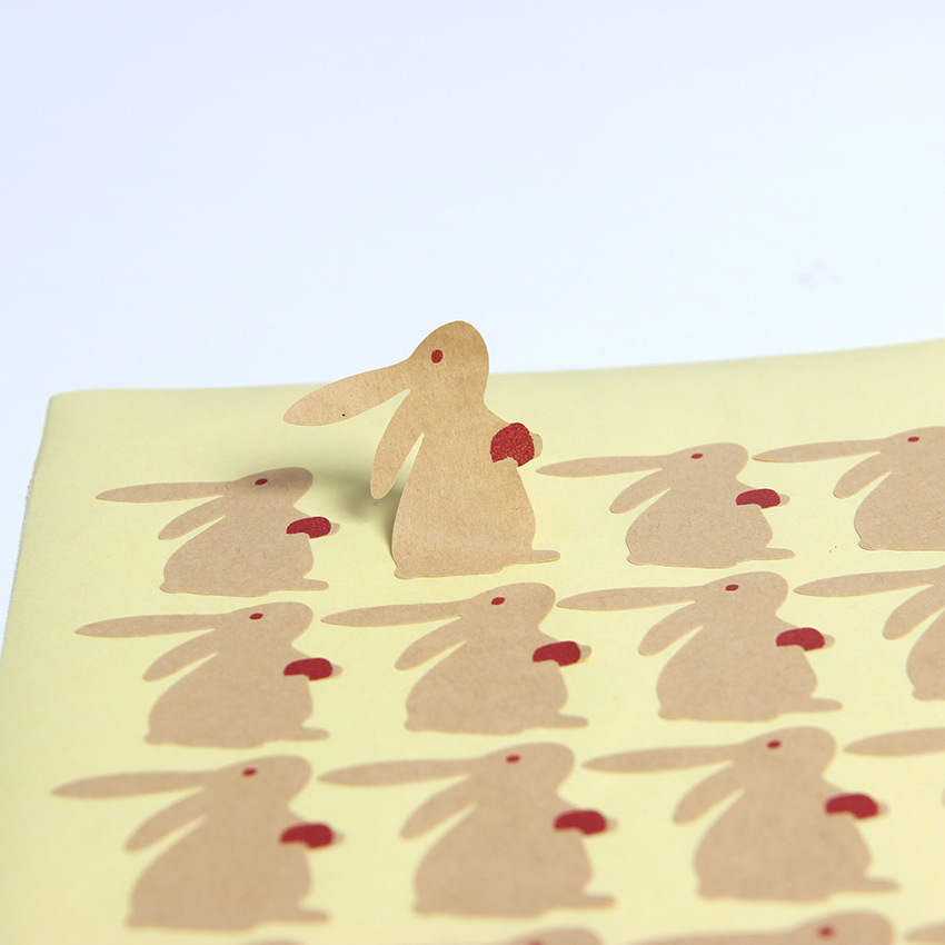 Наклейки «Маленький Кролик», 16 наклеек в копии; никаких наклеек