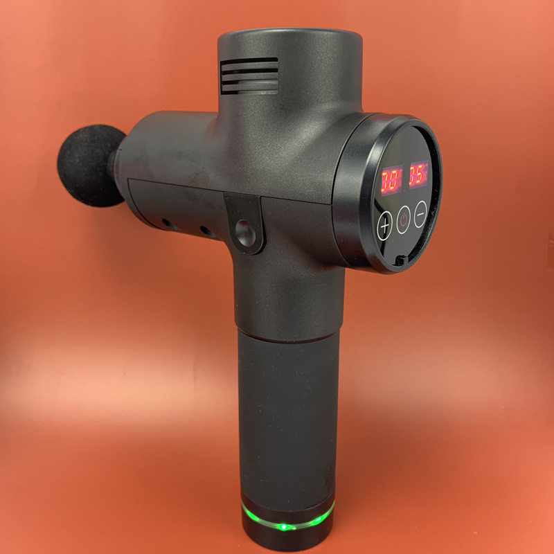 跨境专供厂家直销电动筋膜枪筋膜枪液晶20档6头无刷电机筋膜|ms