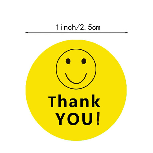 Amazon thank you round thankyou seal sticker self-adhesive label baking outer packaging decorative sticker