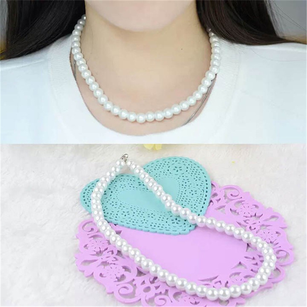 Fashion Geometric Imitation Pearl Women's Necklace display picture 3