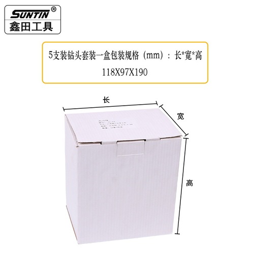 Drill bit set twist drill household metal punching woodworking stainless steel hand drill hand electric drill impact drill bit