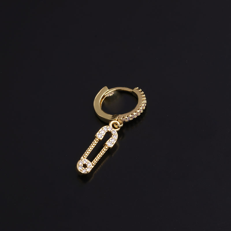 fashion inlaid zircon earrings