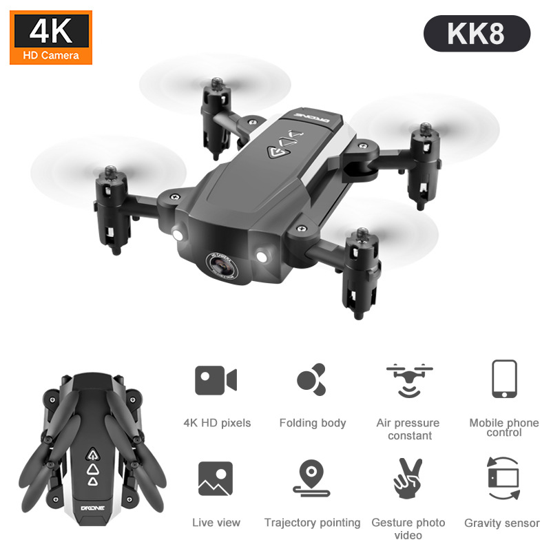 KK8 Mini Folding Drone 4k Aerial Fixed H...