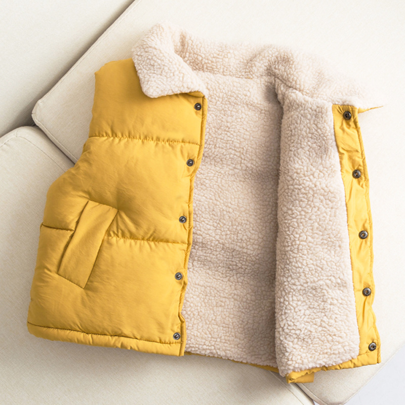 children Cotton vest wholesale 2020 winter new pattern Plush thickening Sherpa Children's clothing Vest Exorcism vest