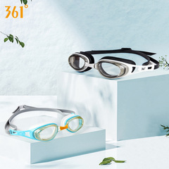 361 Myopia Swimming Goggles Transparent High Definition Waterproof Anti-fog Swimming Goggles Professional Sports Universal Men and Women's Eye Protection Equipment 