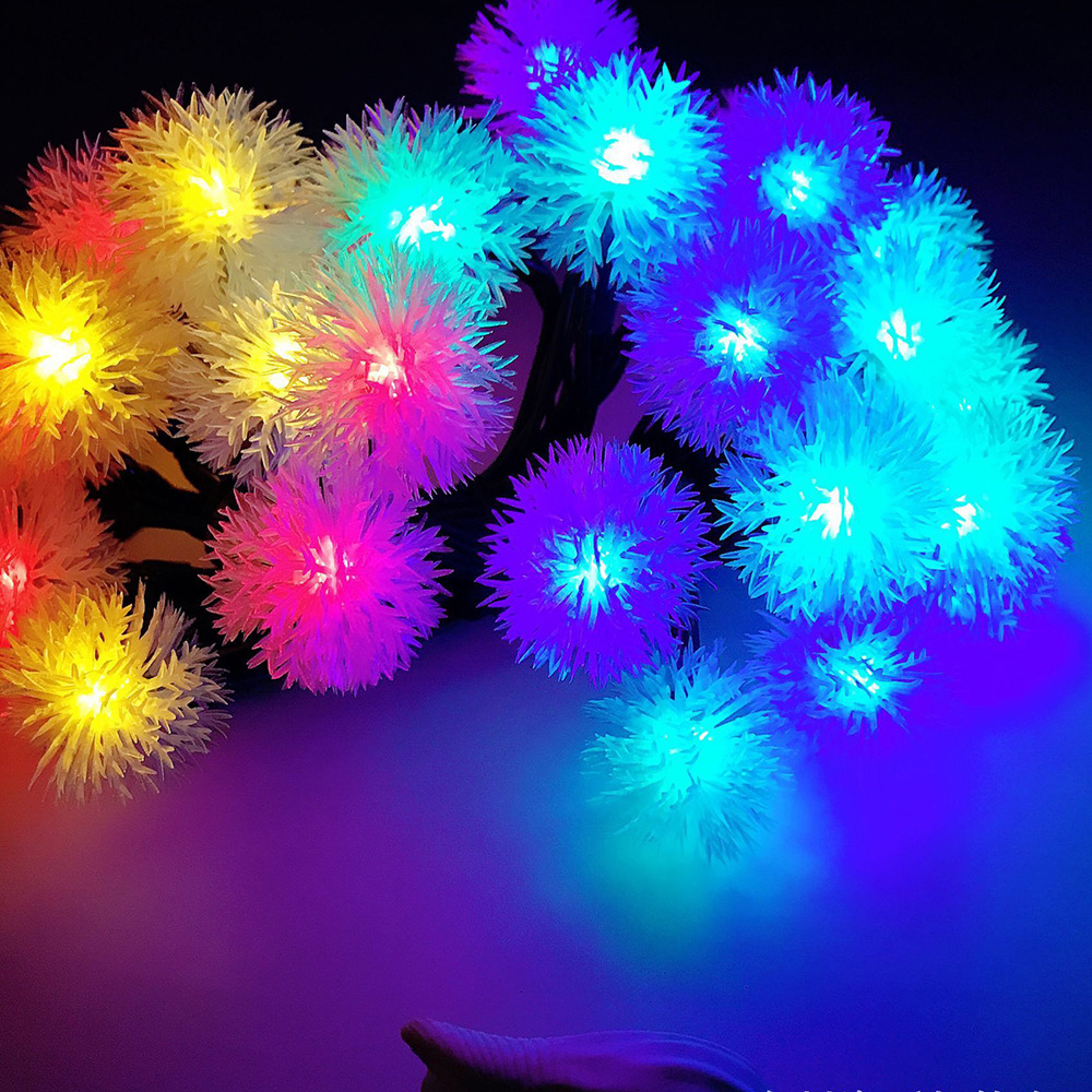RGB圣诞灯串室内户外节日派对防水装饰串灯4m 28LED 220-240V欧规|ms