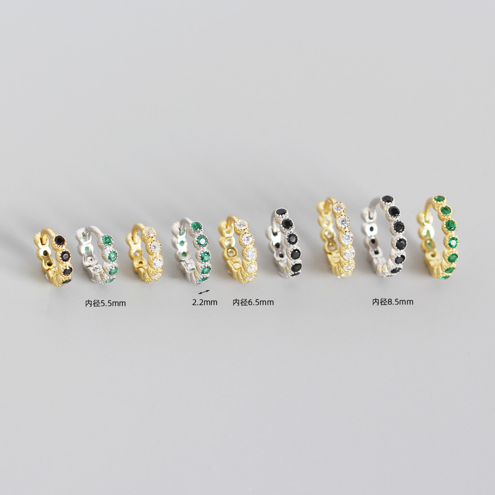 S925 Argent Sterling Diamant Géométrique Clip D'oreille En Gros Bonjour Bijoux display picture 2