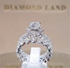 White zirconium, ring, jewelry, wish, European style, diamond encrusted, Birthday gift