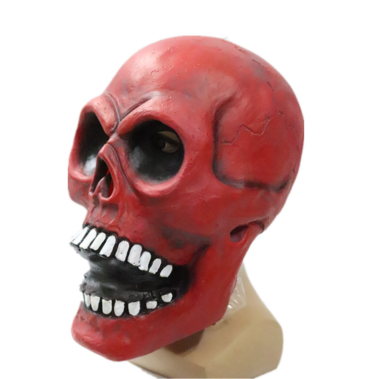 Halloween cráneo máscara roja