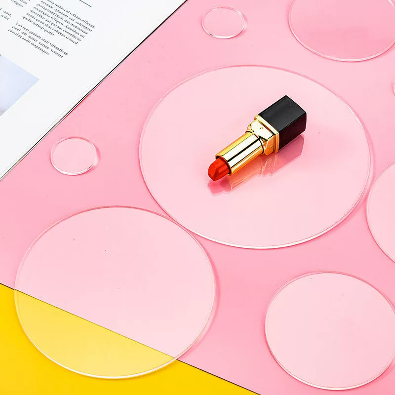 Круглый высокопрозрачный акриловый реквизит для фотографий, комбинация вафель разного диаметра, креативная визуальная съемка