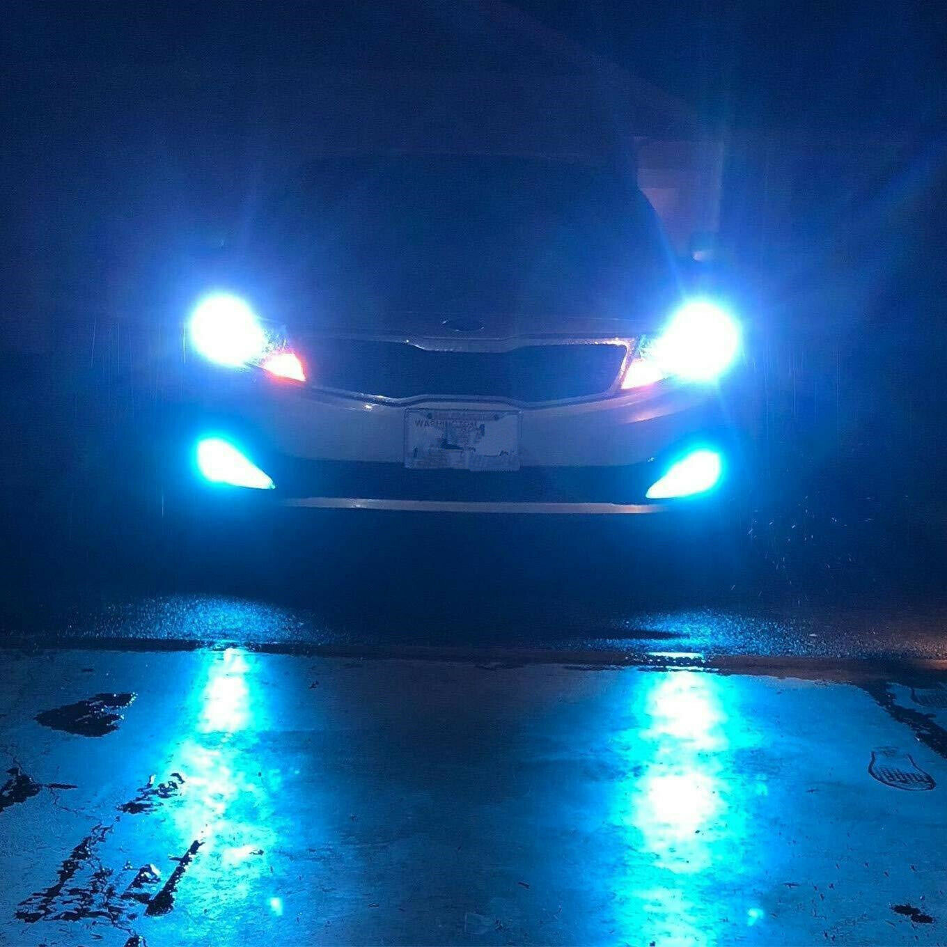 Lámpara de niebla de automóvil 100W H8 / H9 / H11 8000K Ice Blue Fog Light