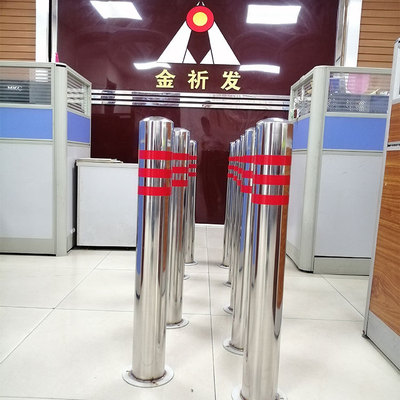 金祈发不锈钢路柱 不锈钢旗台护栏 室外不锈钢路灯杆 定制