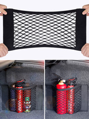 Car trunk mesh bag car storage storage bag Velcro fixed universal type in-car accessory