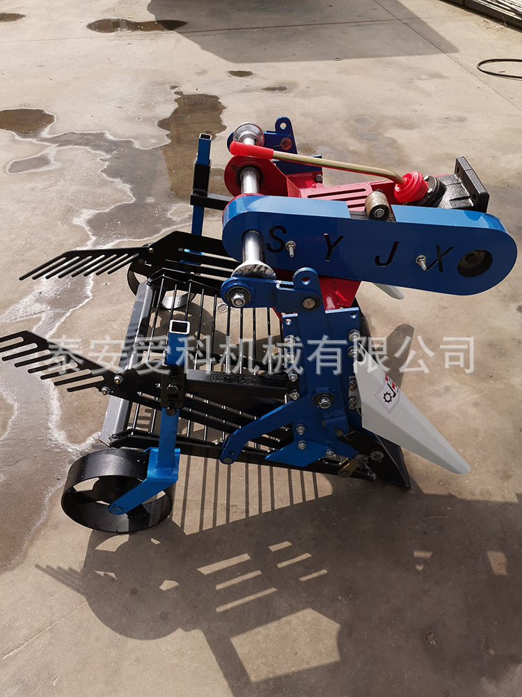 手扶车带大蒜收获机新款土豆花生红薯药材收获机配套简单小巧实用