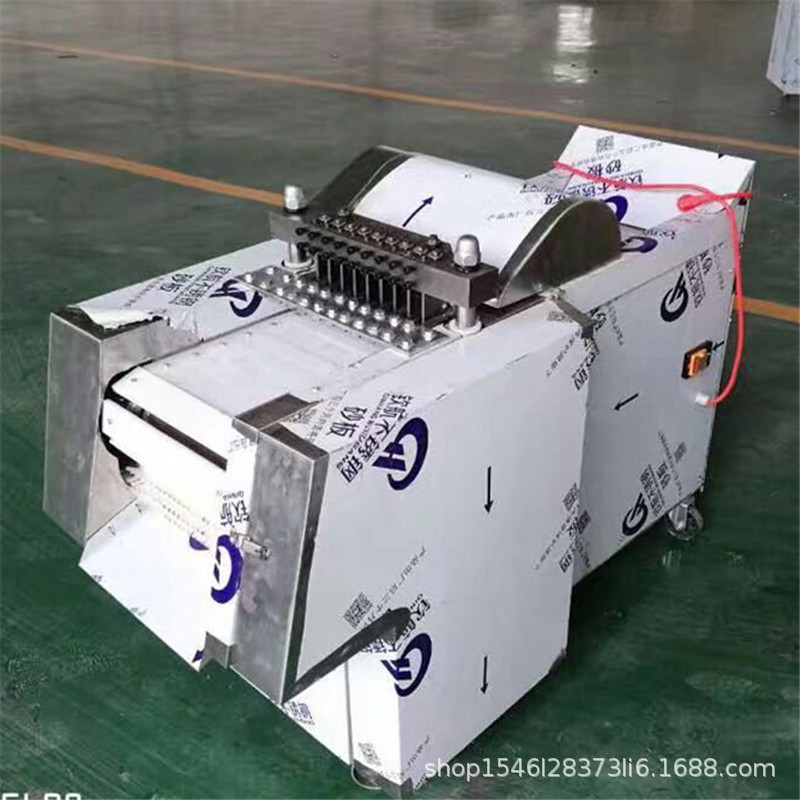 剁切鸡块机红烧肉切块机 禽类全自动切块机 切白条鸡块机