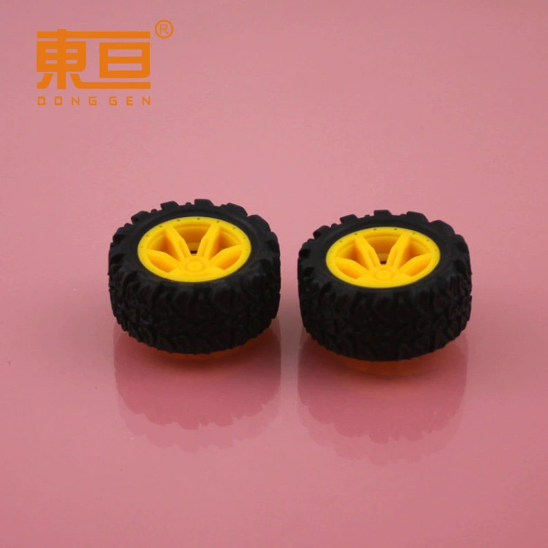 XJ402AH грубая желтая резиновые колеса резиновые колеса игрушечные колеса технические строительные блоки детали 1300 упакован