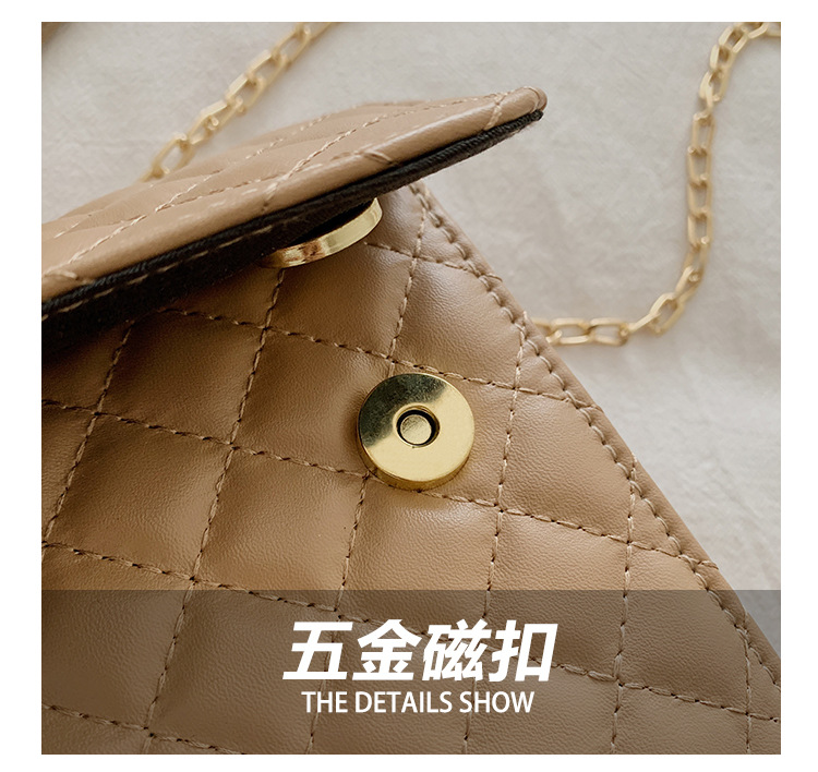 Fashion Messenger One-shoulder Diamond Small Square Bag display picture 25