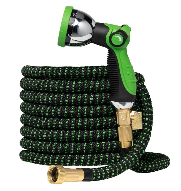 源头厂家混色3倍伸缩花园水管高压水枪园林洗车花园水管乳胶水管