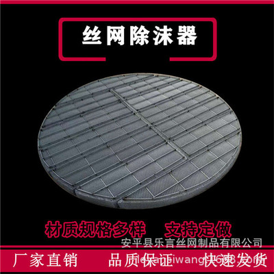 304 Stainless Steel Wire Mesh Demister PP Mist eliminator separate device Lampblack Water mist filter