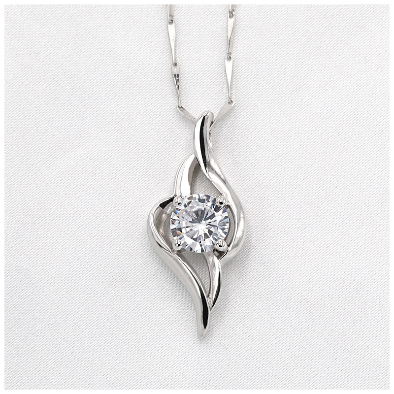2020 Neue Halskette mit einem Karat Diamanten, modisch, exquisiter, einfacher und eleganter Clawbone-Anhänger, Damenschmuck_voghion.com