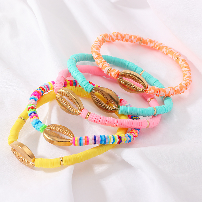 Bohemian Beach Wind Shell Bracelet Nihaojewelry Wholesale Natural Shell Bracelet Hand-woven Soft Ceramic Pieces Friendship Rope Female display picture 12