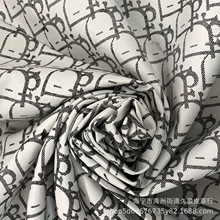 现货批发字母服装真皮绵羊皮皮料印花皮衣皮革服装专用面料 DIY