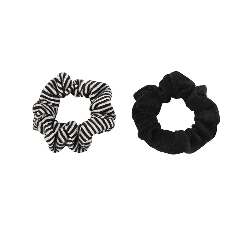 Retro Leopard Spotted Hair Scrunchies Set display picture 3