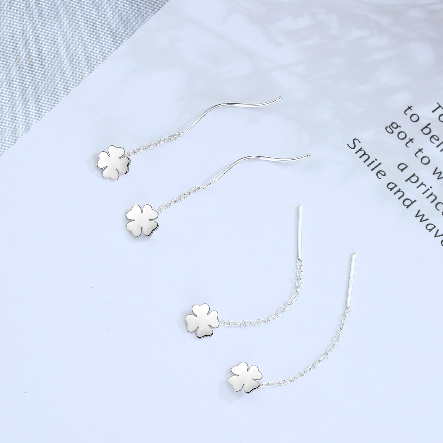 4g Weight 925 Sterling Silver Ear Needle Material Ear line Classification 1 Pair Quantity Holiday, Daily Occasion 925 Sterling Silver Material Geometric, Star, Heart Shape Pattern Women's Gender Casual, Simple Style Style 1 Pair 925 Sterling Silver Geometric Star Heart Shape Ear Line 8