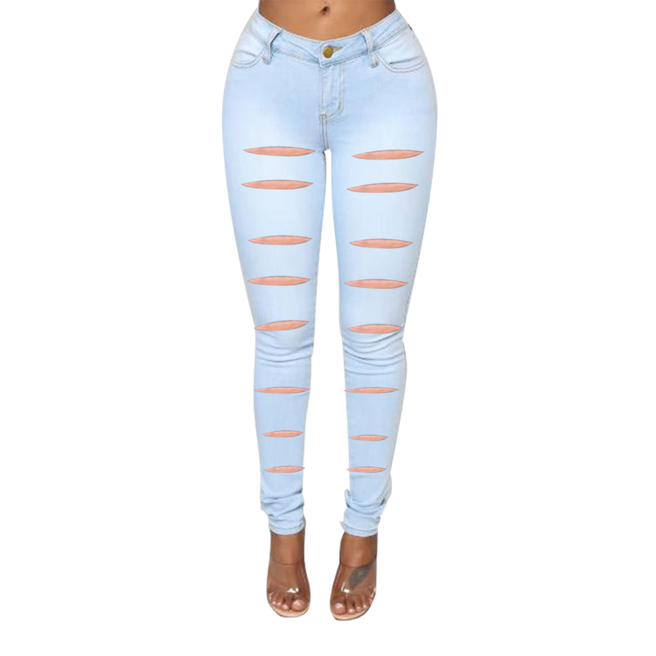 Ripped Slim-Fit Jeans NSWL115996