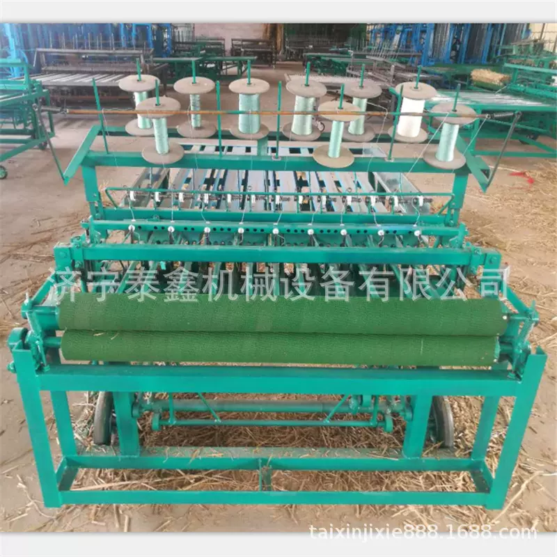 多用途草帘编织机 草坪保温草苫子编织机 大棚保温草帘