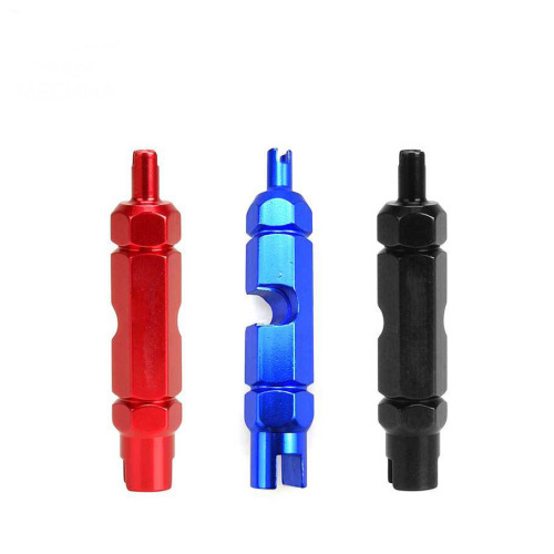 French valve core tool American valve wrench aluminum alloy bicycle valve tool tire tube tire extension removal